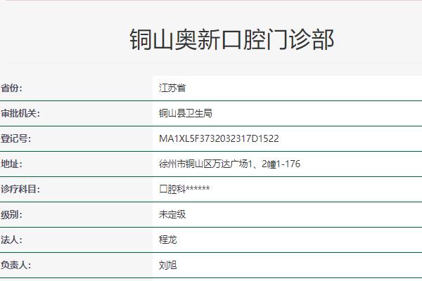 铜山奥新口腔门诊部