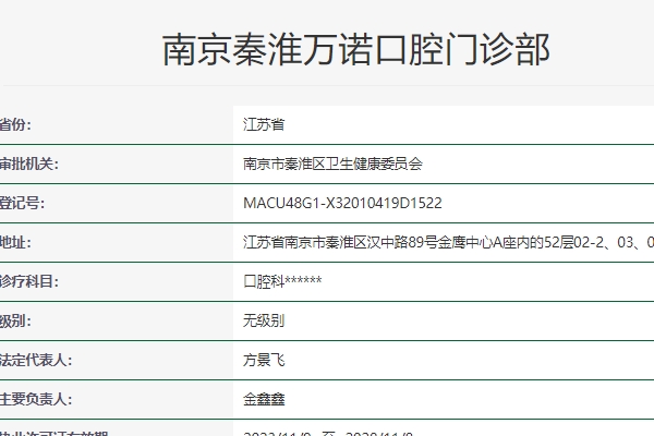 南京万诺口腔门诊部