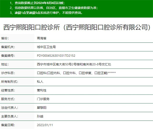 西宁熙阳阳口腔诊所