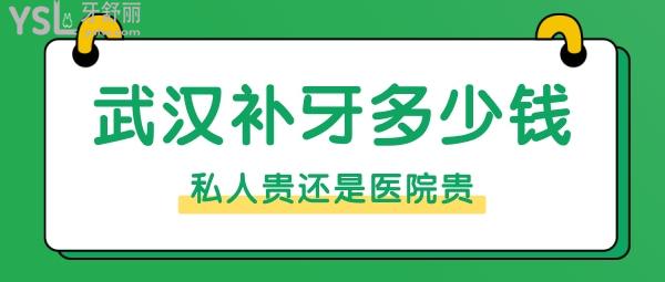 武汉补牙多少钱，是牙科私人贵还是医院贵