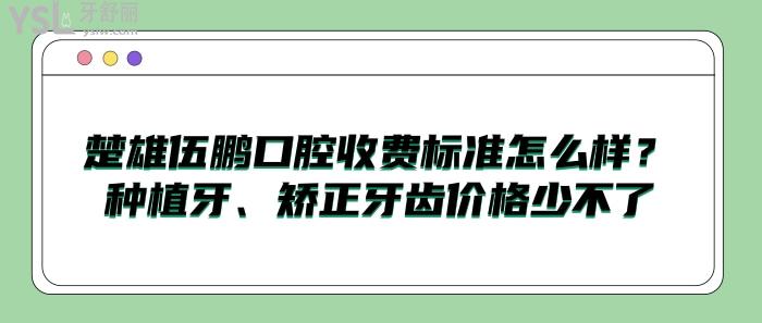 楚雄伍鹏口腔收费标准