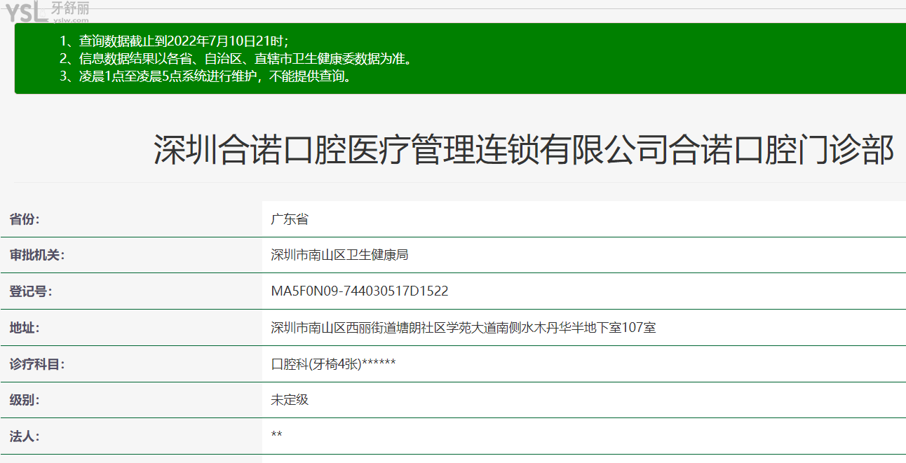 深圳合诺口腔正规靠谱吗_地址_视频_口碑好不好_收费标准_能用社保吗?(正规靠谱/南山区、福田区、宝安区/口碑比较好/收费中等/能用社保)