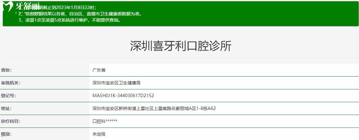 深圳喜牙利口腔诊所