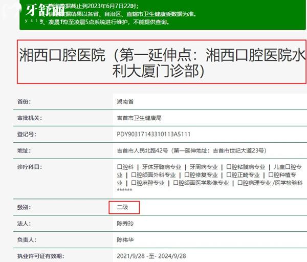 湘西口腔医院资质