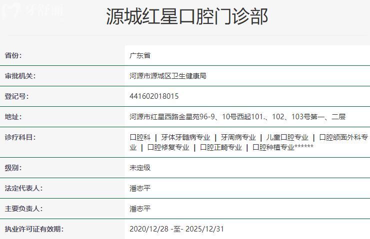 河源红星口腔怎么样靠谱吗?虽是私立门诊部,但医生实力强收费不贵